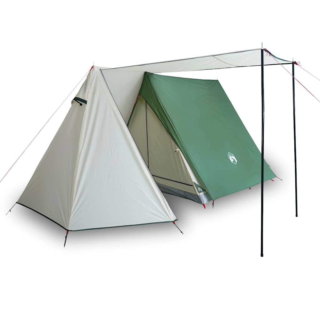 Camping Tent 3 Persons Green Waterproof