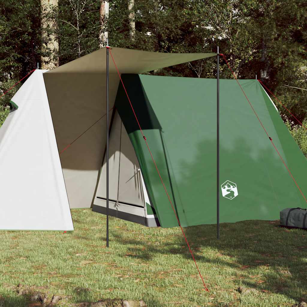 Camping Tent 3 Persons Green Waterproof