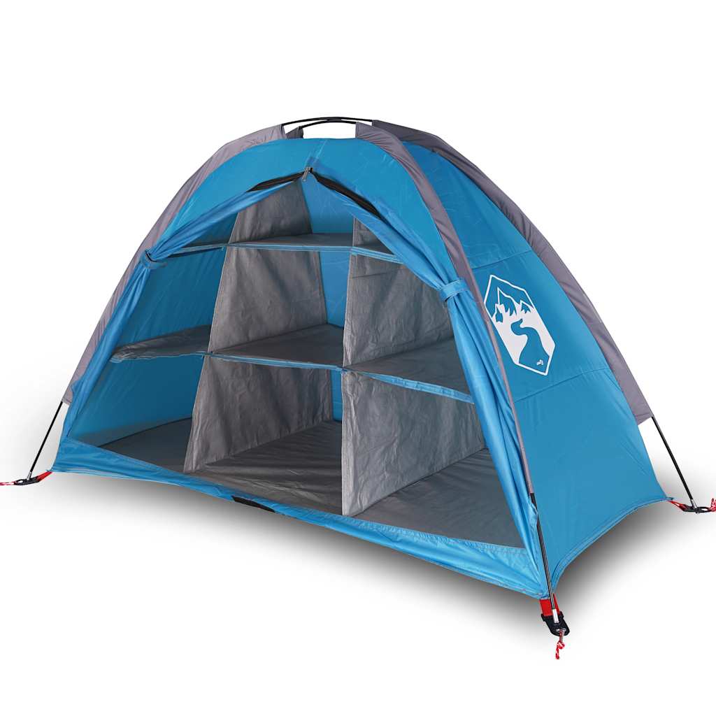 Camping Organizer Tent 9 Compartments Blue Waterproof