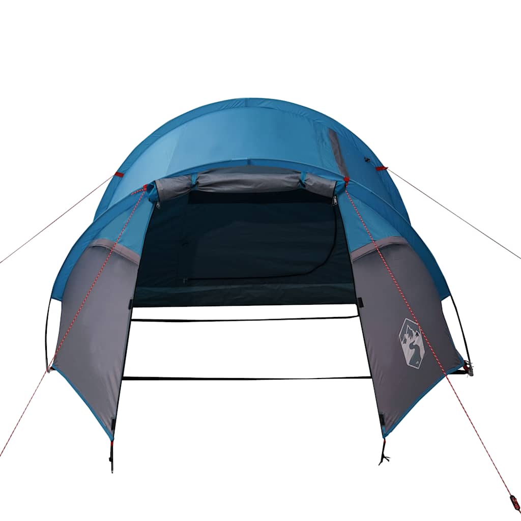 Tunnel Tent 3 Persons Blue Waterproof