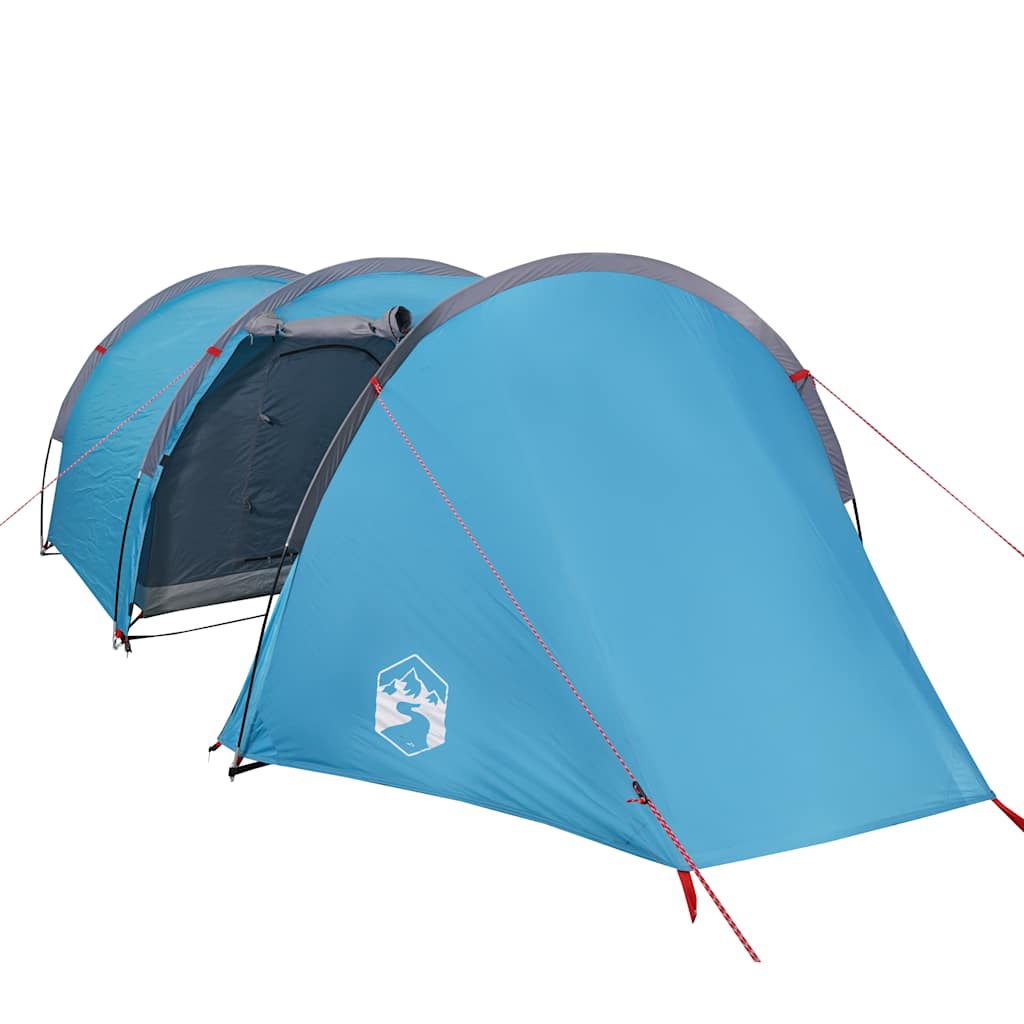 Tunnel Tent 4 Persons Blue Waterproof