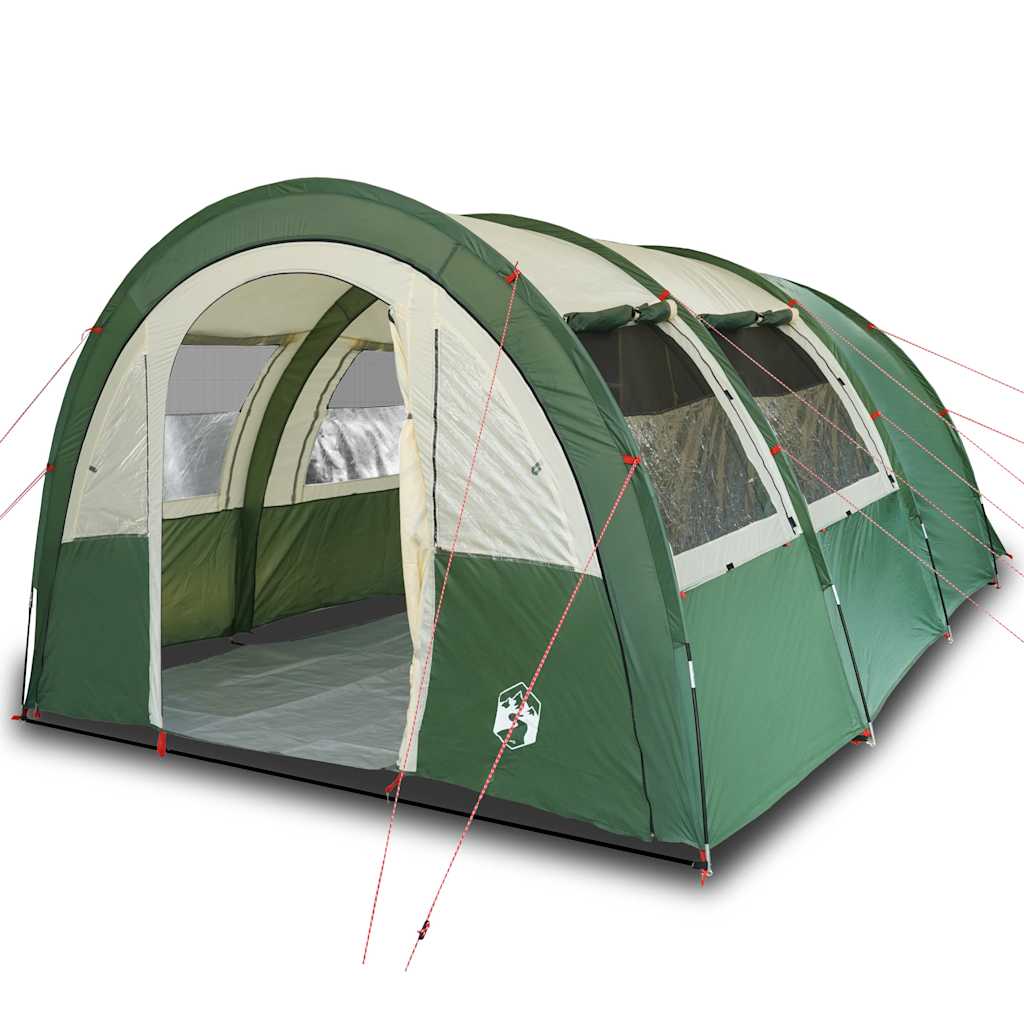 Tunnel Tent 4 Persons Green Waterproof