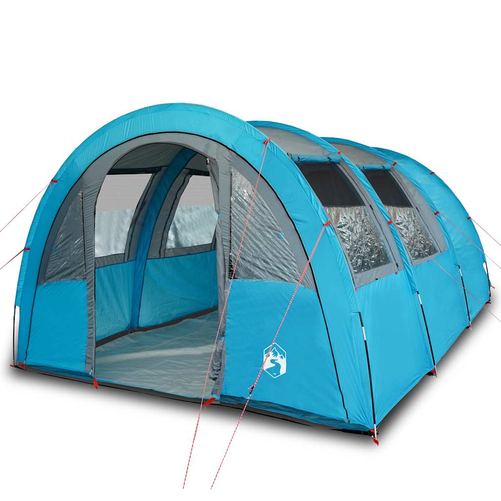 Tunnel Tent 4 Persons Blue Waterproof