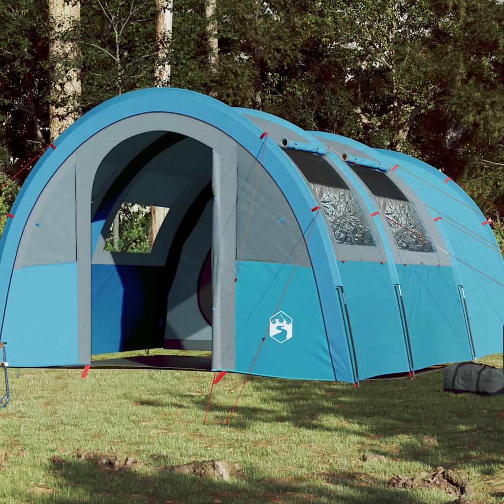 Tunnel Tent 4 Persons Blue Waterproof