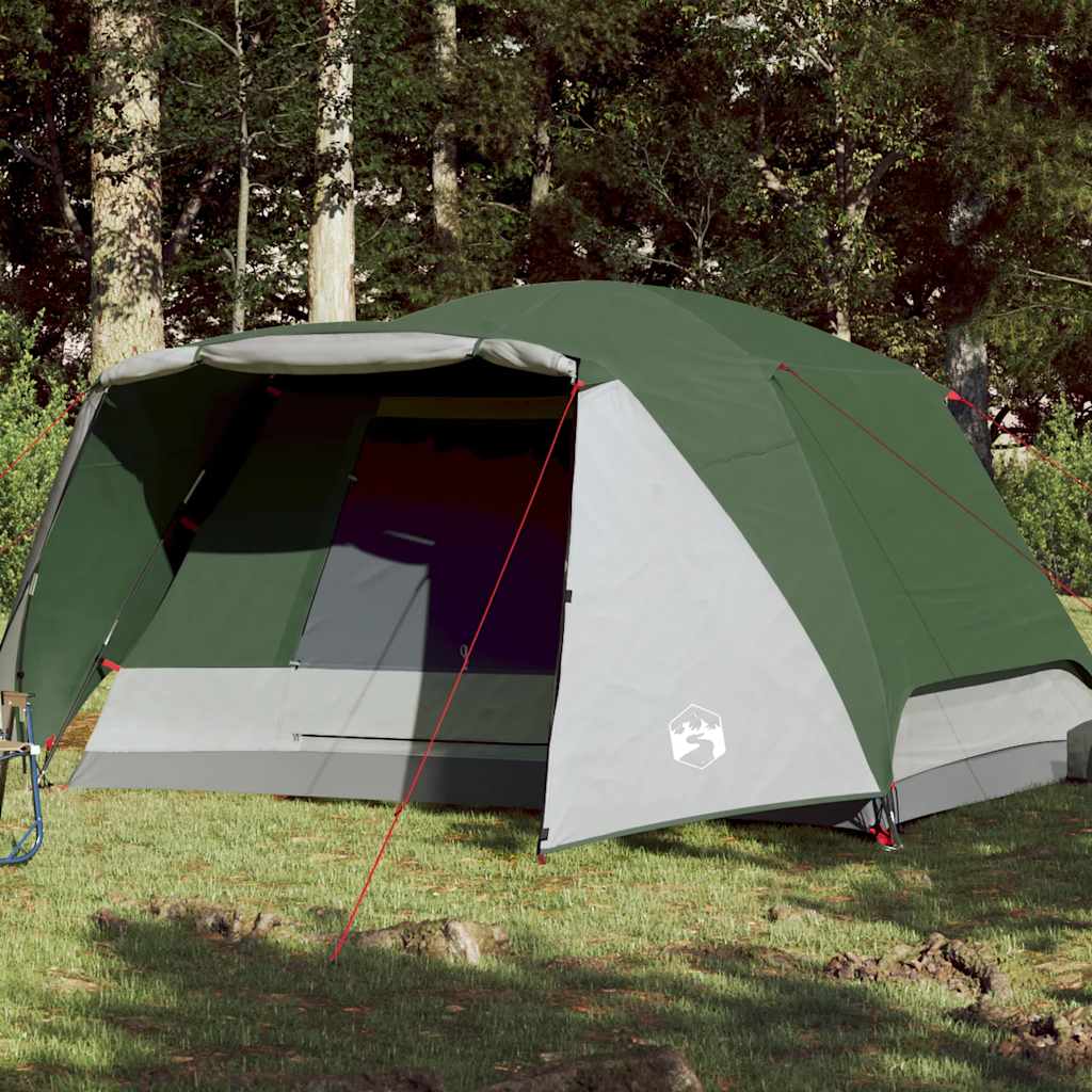 Family Tent 6 Persons Green Waterproof