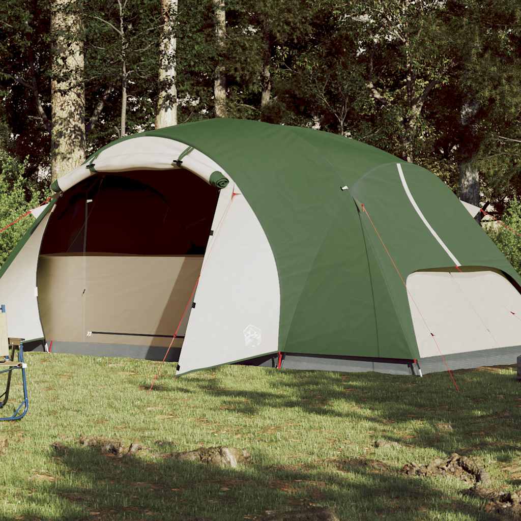 Family Tent with Ventilation 8 Persons Green Waterproof