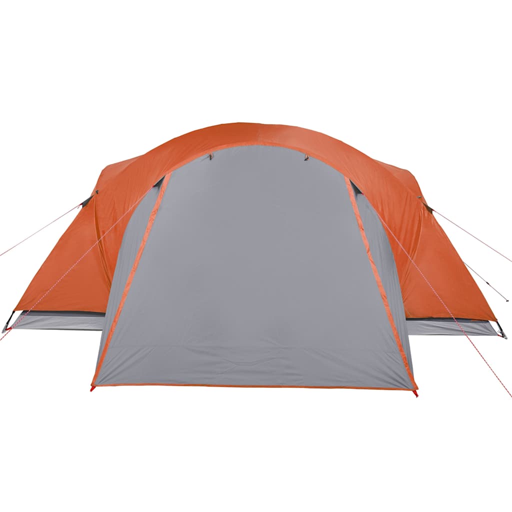 Family Tent with Ventilation 8 Persons Orange Waterproof