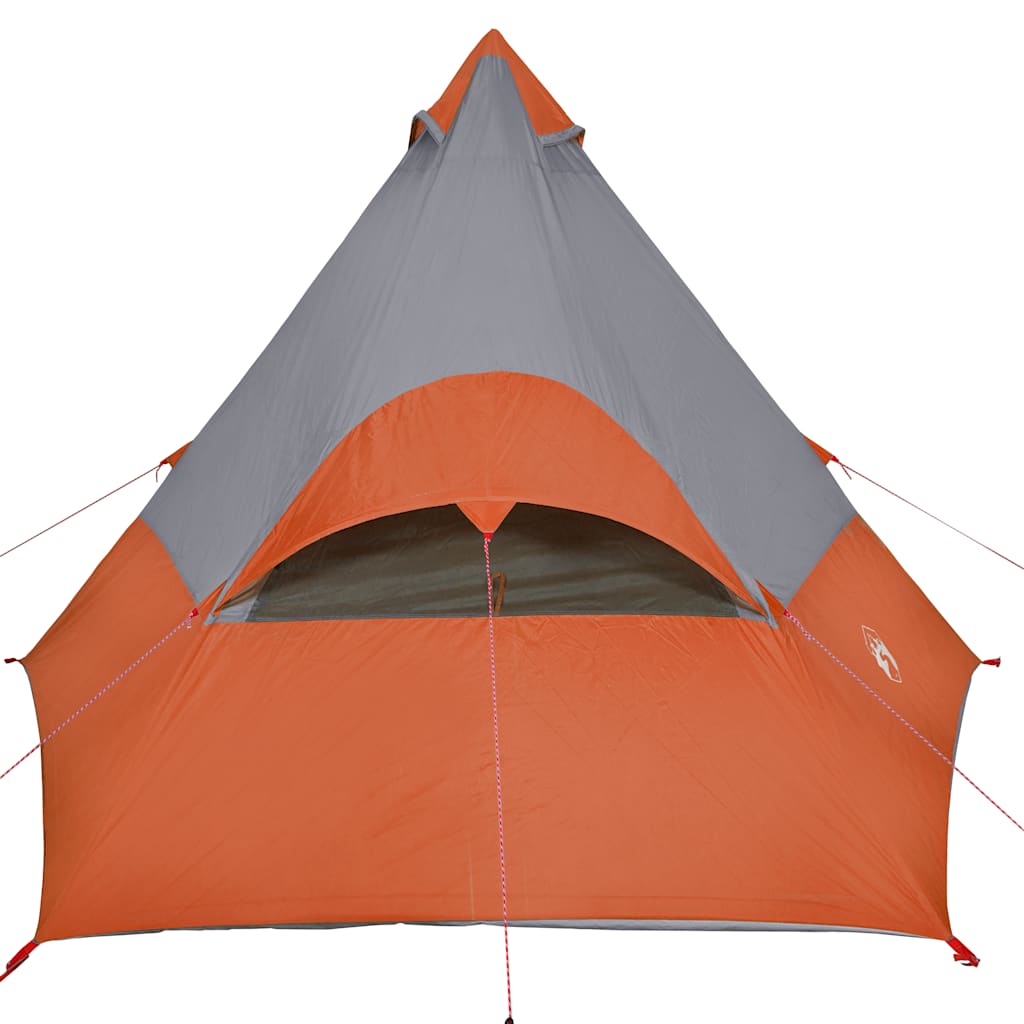 Tipi Camping Tent 7 Persons Orange Waterproof