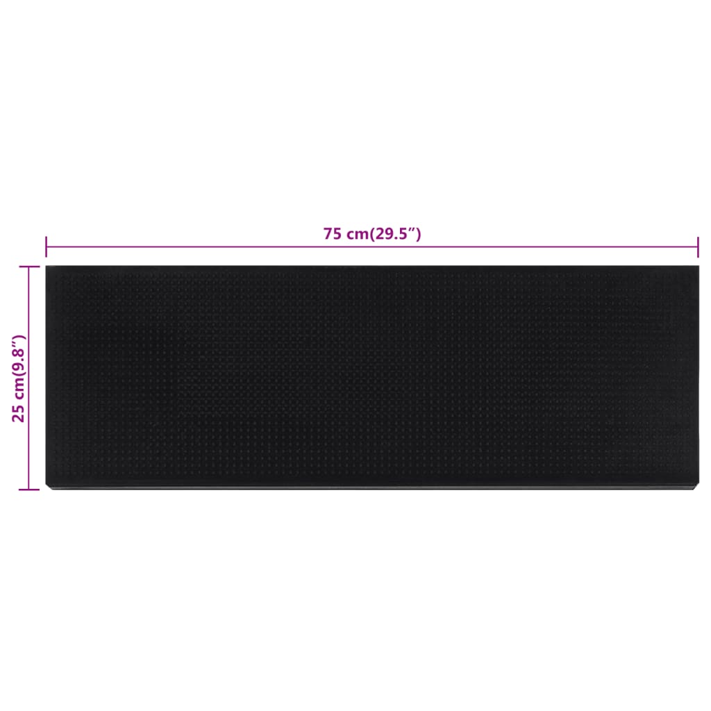Stair mats 5 pcs. 25x75 cm rubber