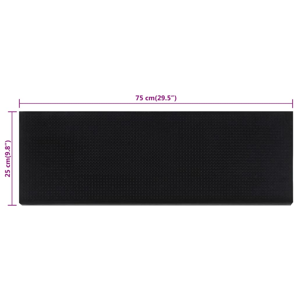 Stair mats 10 pcs. 25x75 cm rubber