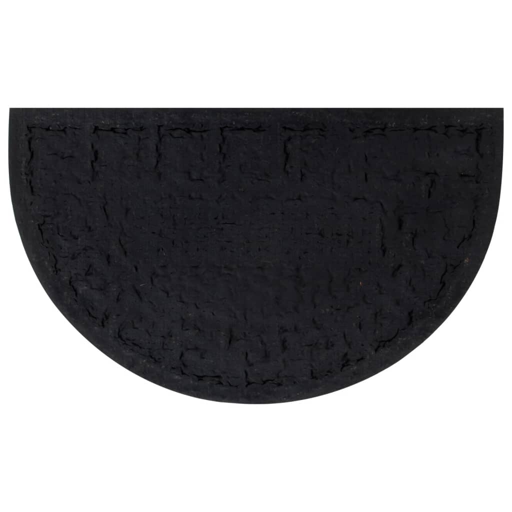 Doormat semicircular 45x75 cm rubber and coconut fiber