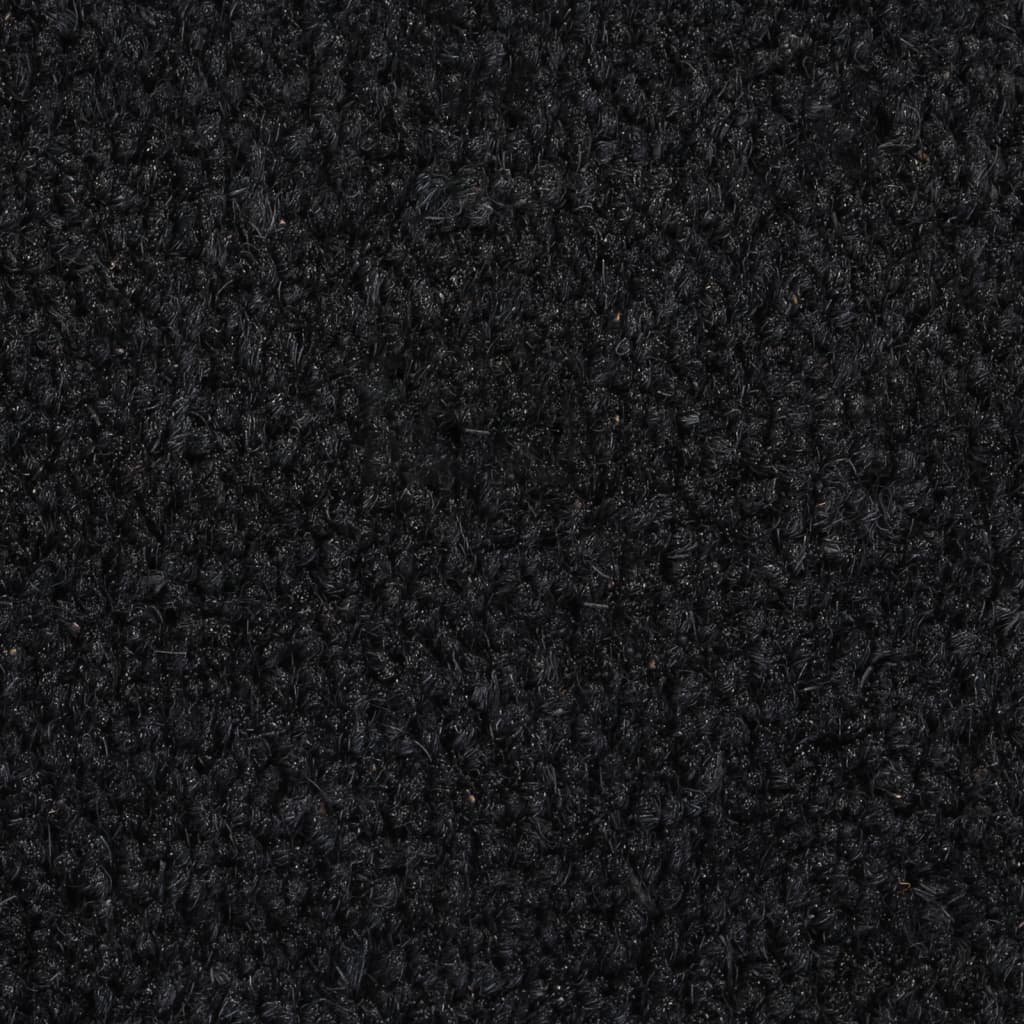 Fußmatte Schwarz 50x80 cm Kokosfaser Getuftet