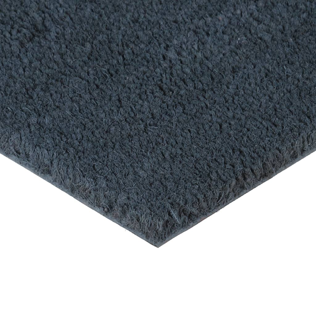 Doormats 5 pcs. Dark grey 40x60 cm coconut fibre tufted