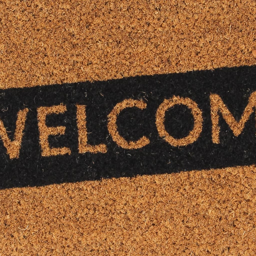 Doormat Natural 45x75 cm Coconut Fiber Tufted