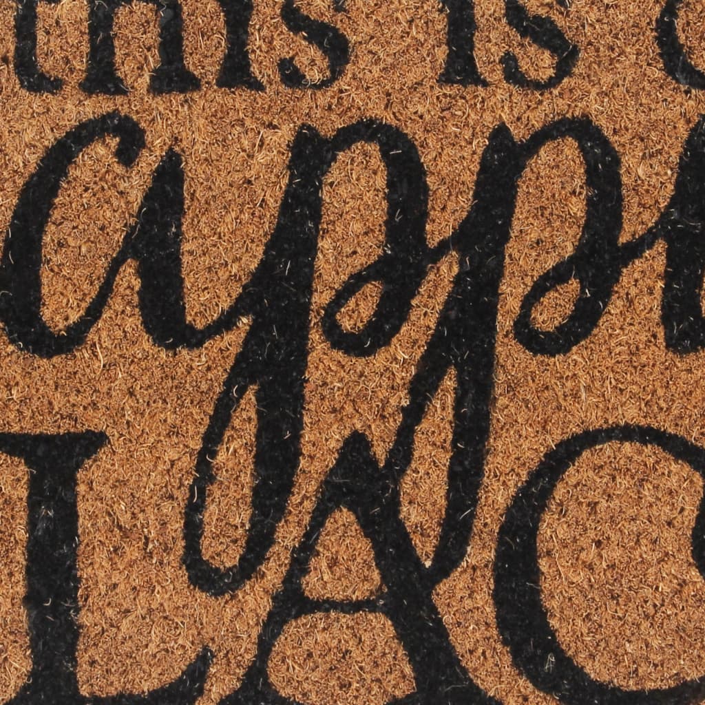 Doormat Natural 45x75 cm Coconut Fiber Tufted