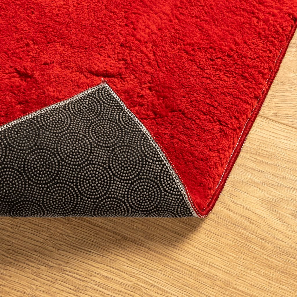 Carpet HUARTE Short Pile Soft and Washable Red 120x170 cm