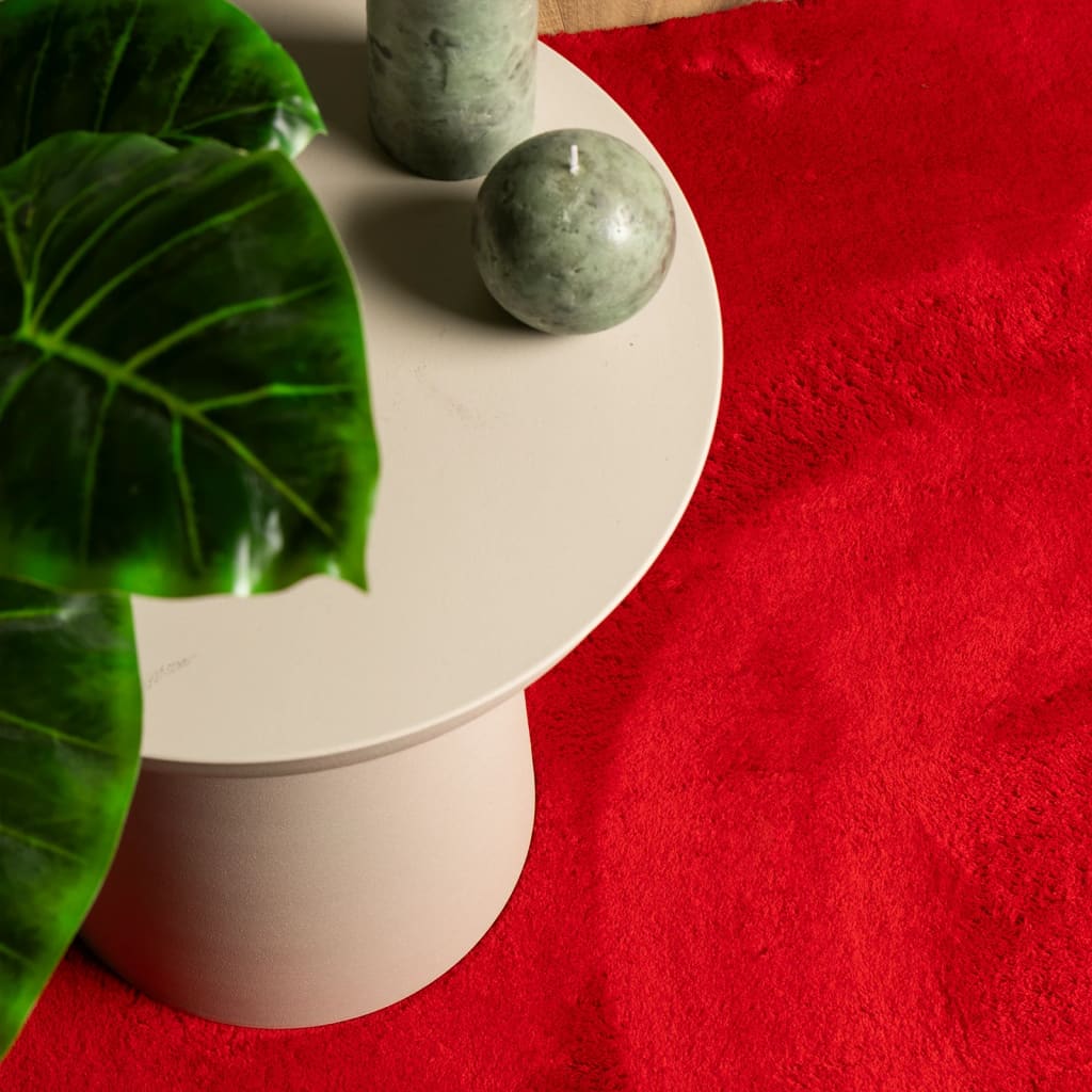 Carpet HUARTE Short Pile Soft and Washable Red 120x170 cm