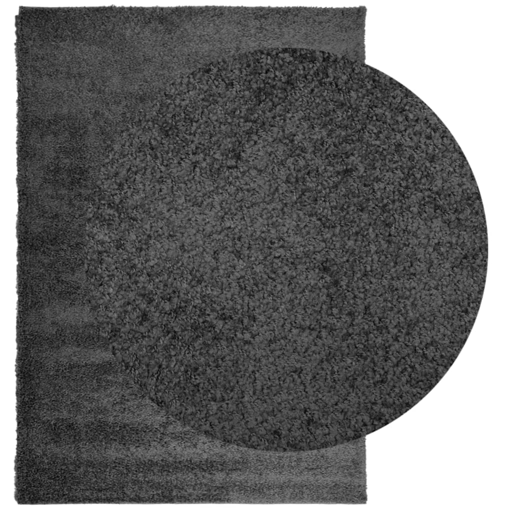 Carpet Shaggy Deep Pile Modern Anthracite 160x230 cm