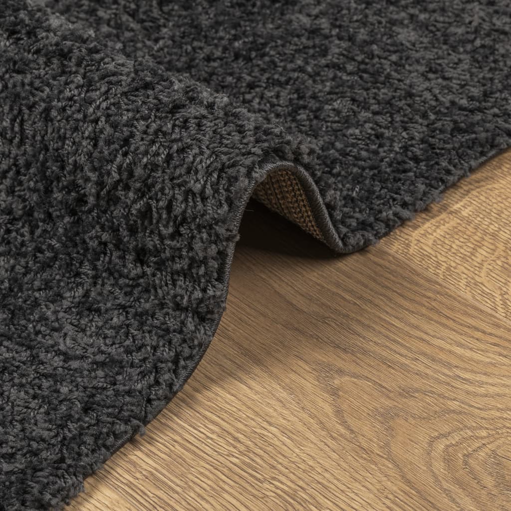 Carpet Shaggy Deep Pile Modern Anthracite 160x230 cm