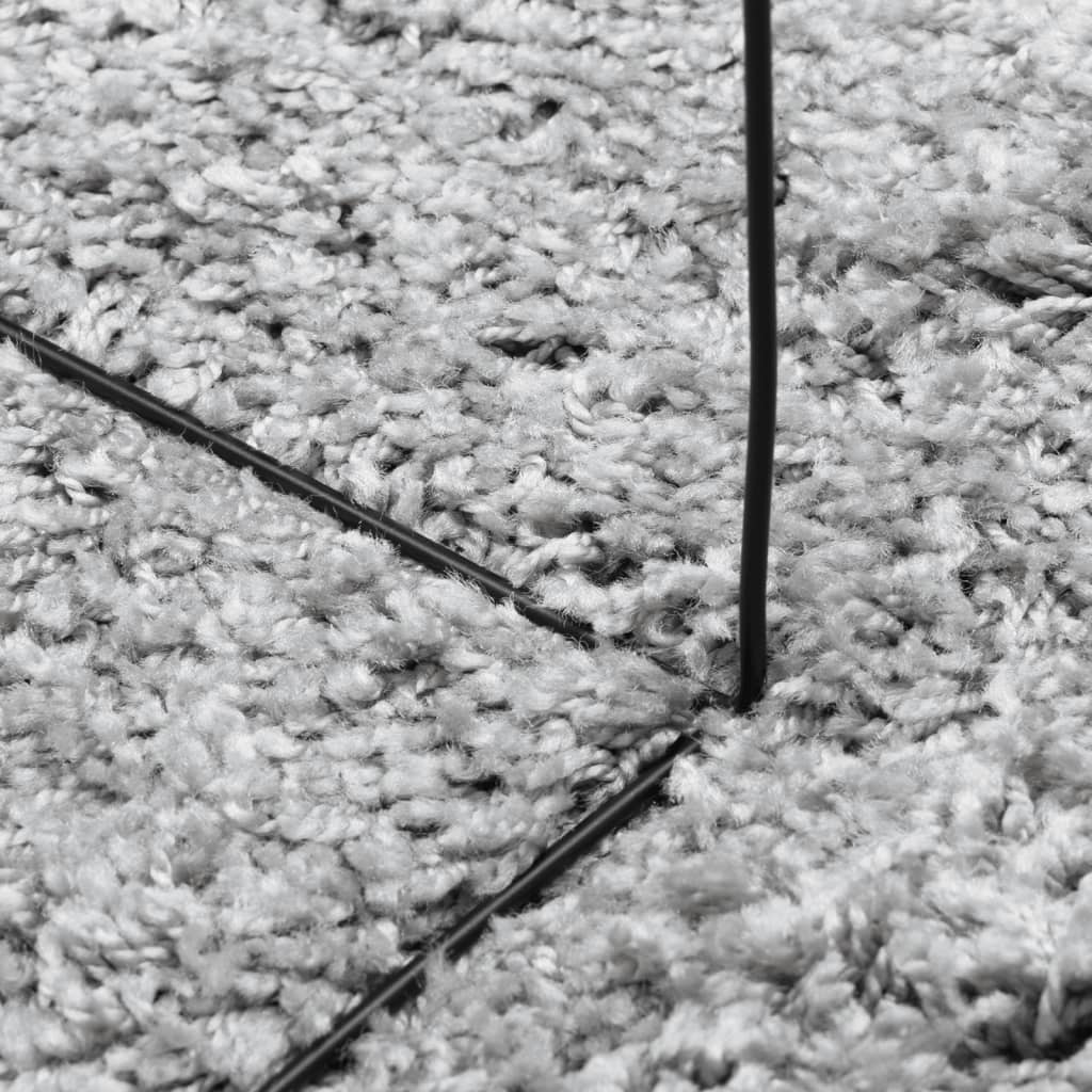 Shaggy-Teppich PAMPLONA Hochflor Modern Grau 160x230 cm