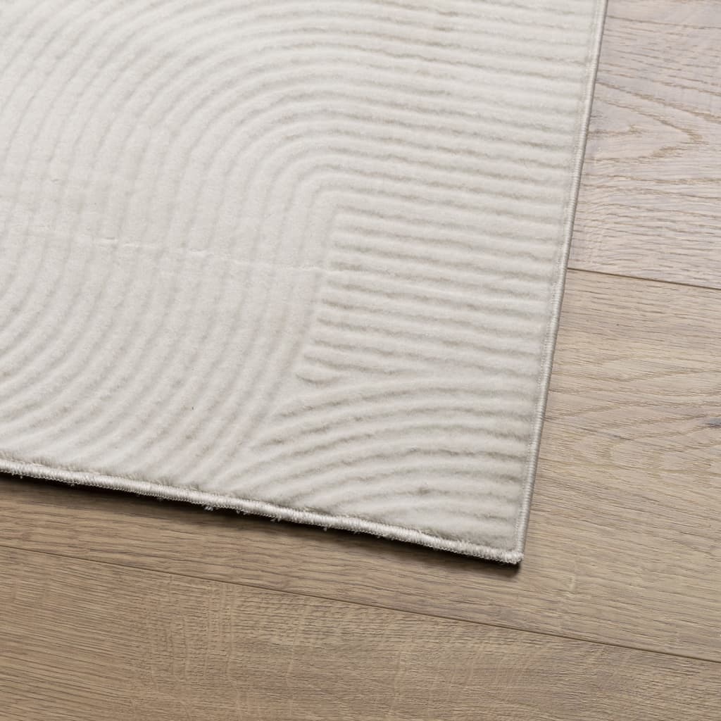 Carpet IZA Short Pile Scandinavian Look Cream 100x200 cm