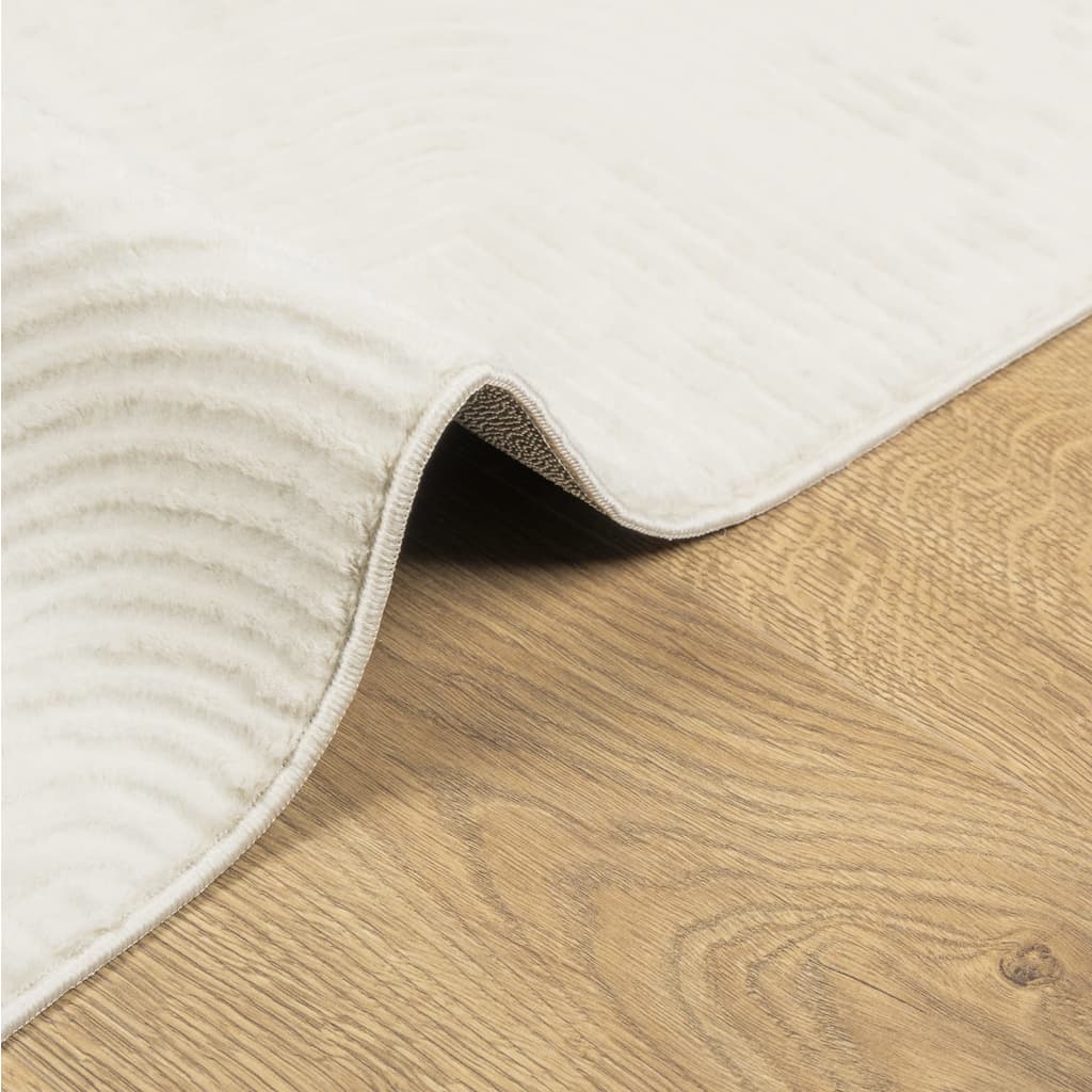 Carpet IZA Short Pile Scandinavian Look Cream 100x200 cm