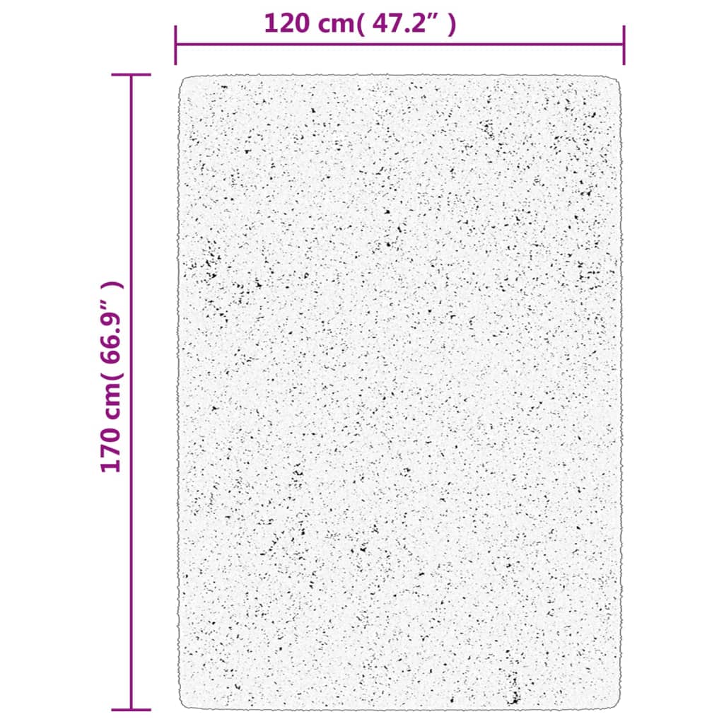 Carpet IZA Short Pile Scandinavian Look Cream 120x170 cm