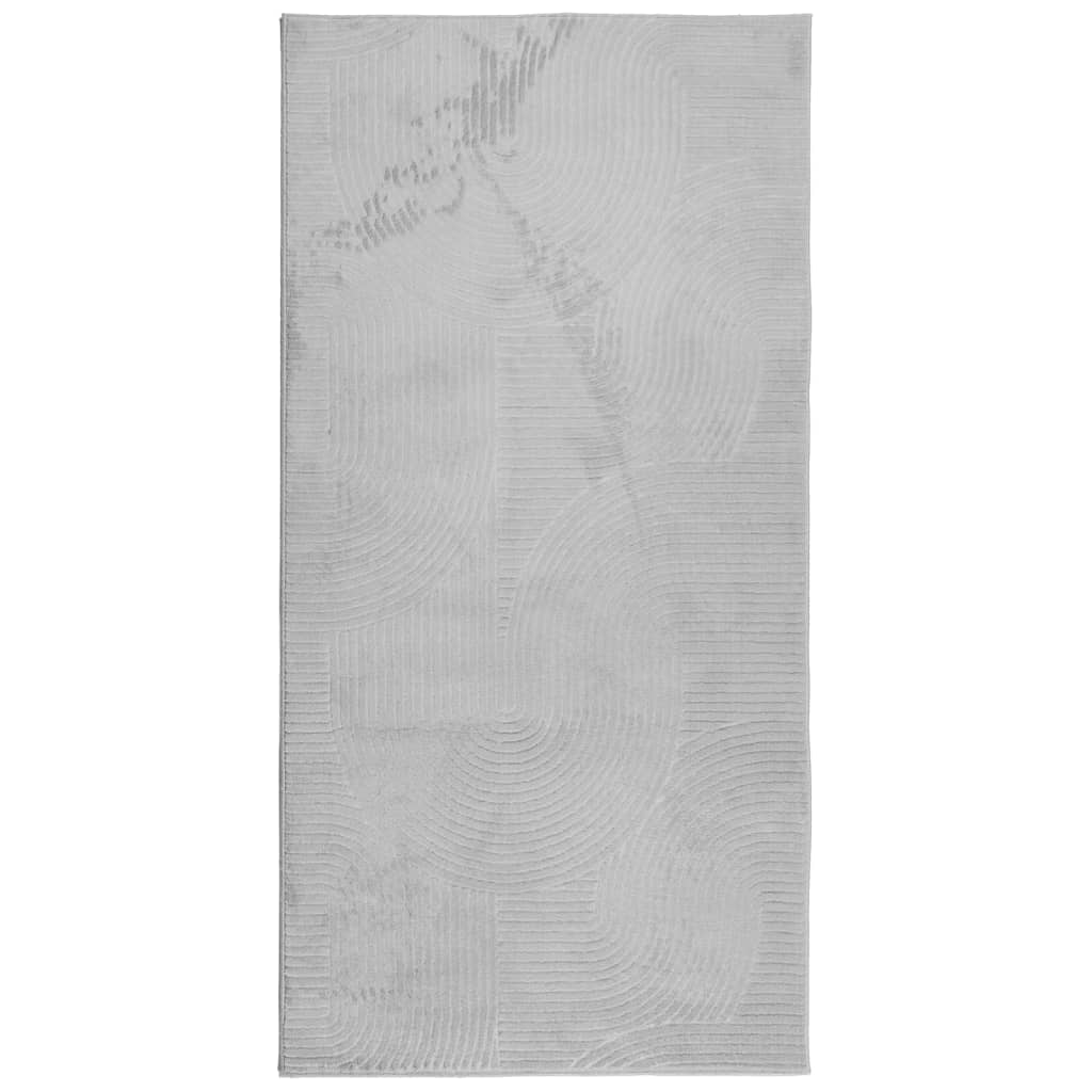 Carpet IZA Short Pile Scandinavian Look Grey 100x200 cm