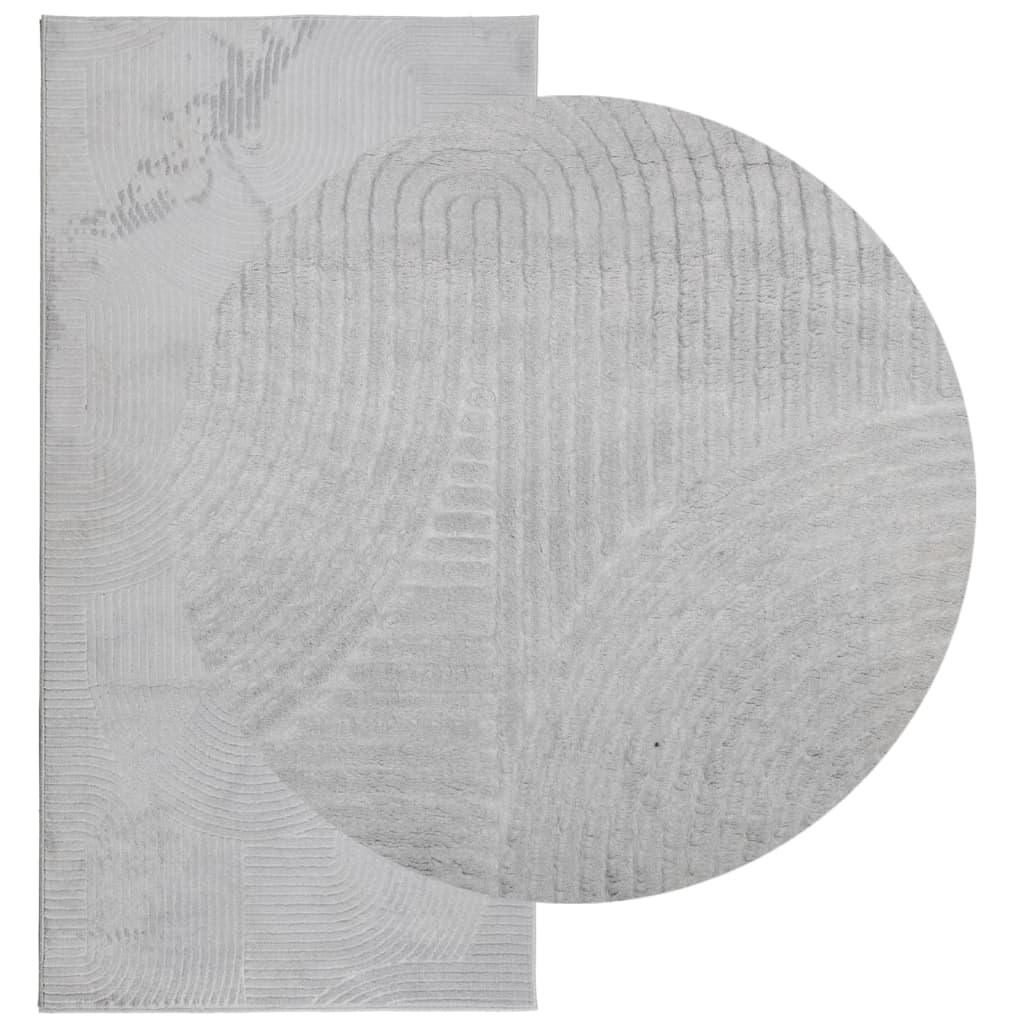 Carpet IZA Short Pile Scandinavian Look Grey 100x200 cm