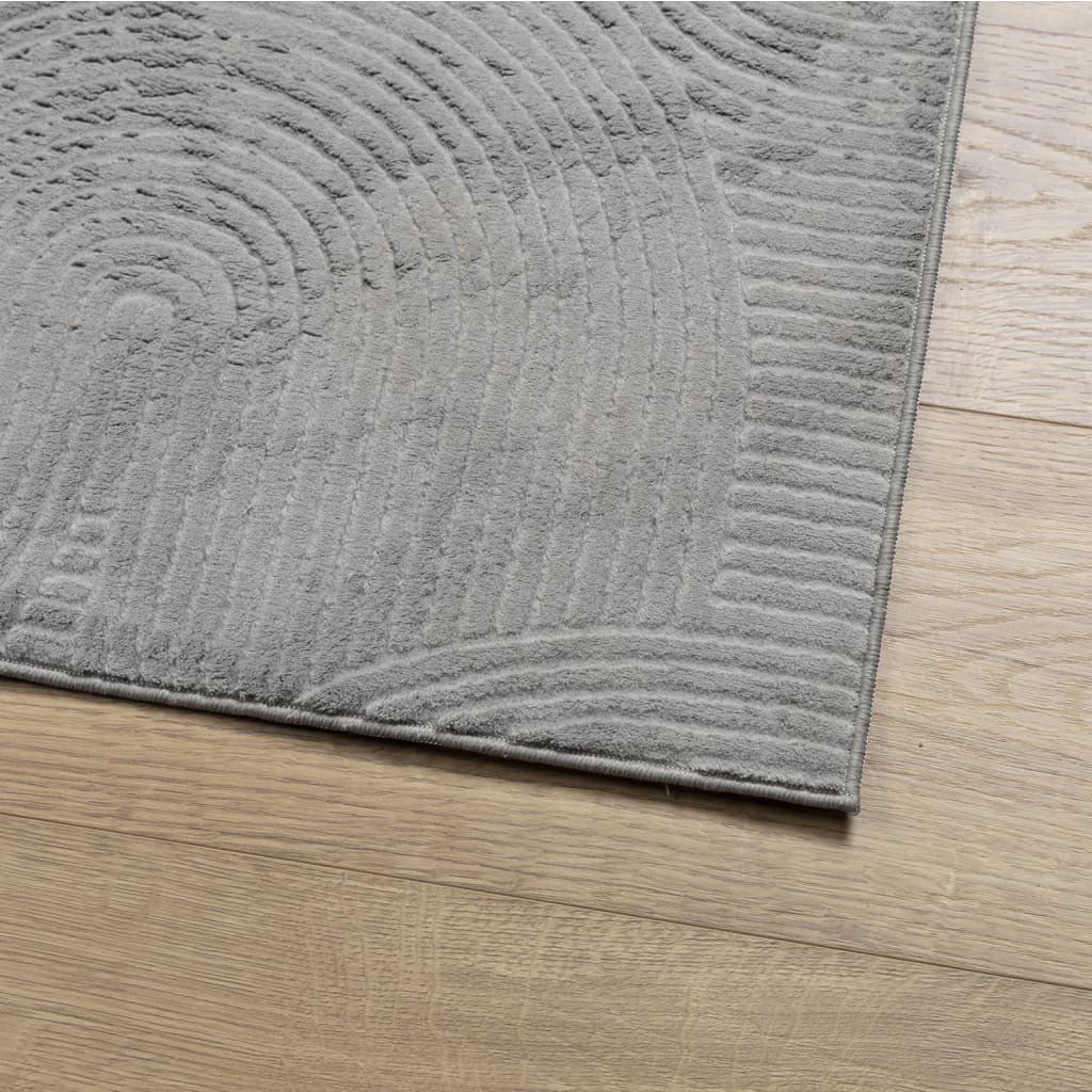Carpet IZA Short Pile Scandinavian Look Grey 100x200 cm