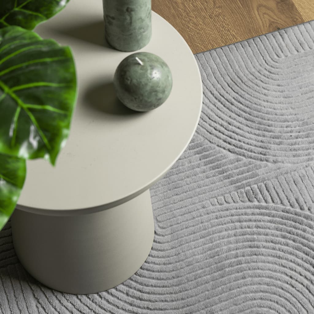 Carpet IZA Short Pile Scandinavian Look Grey 100x200 cm