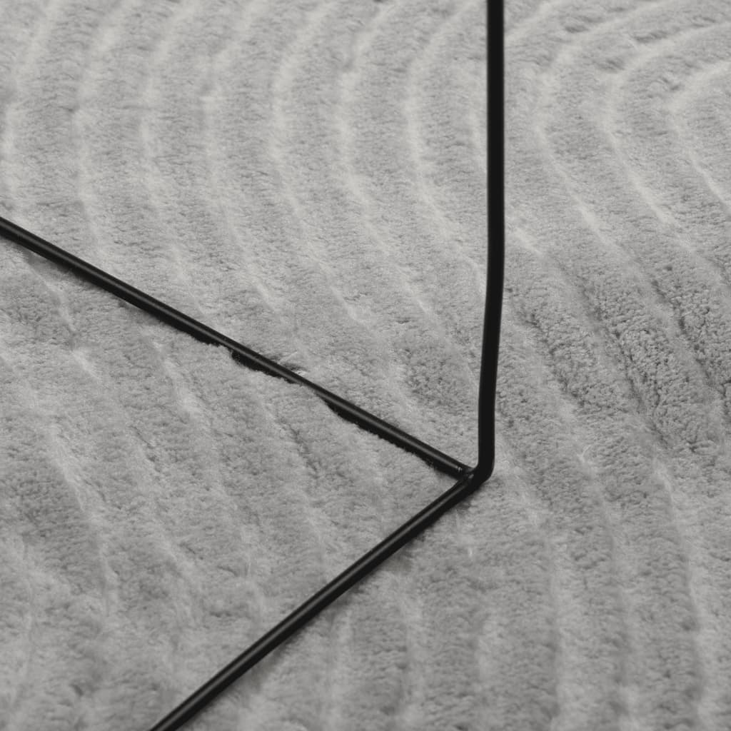 Carpet IZA Short Pile Scandinavian Look Grey 100x200 cm