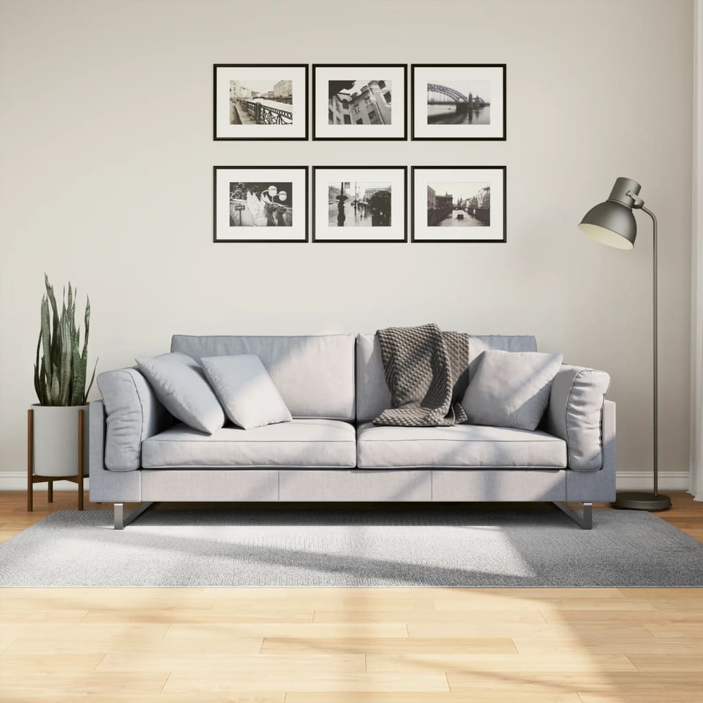 Carpet IZA Short Pile Scandinavian Look Grey 100x200 cm