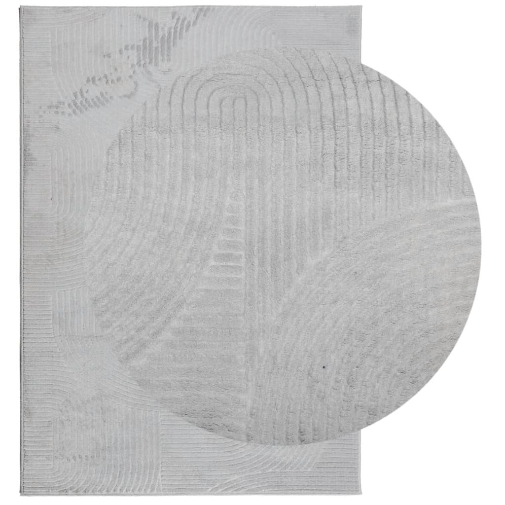 Carpet IZA Short Pile Scandinavian Look Grey 140x200 cm