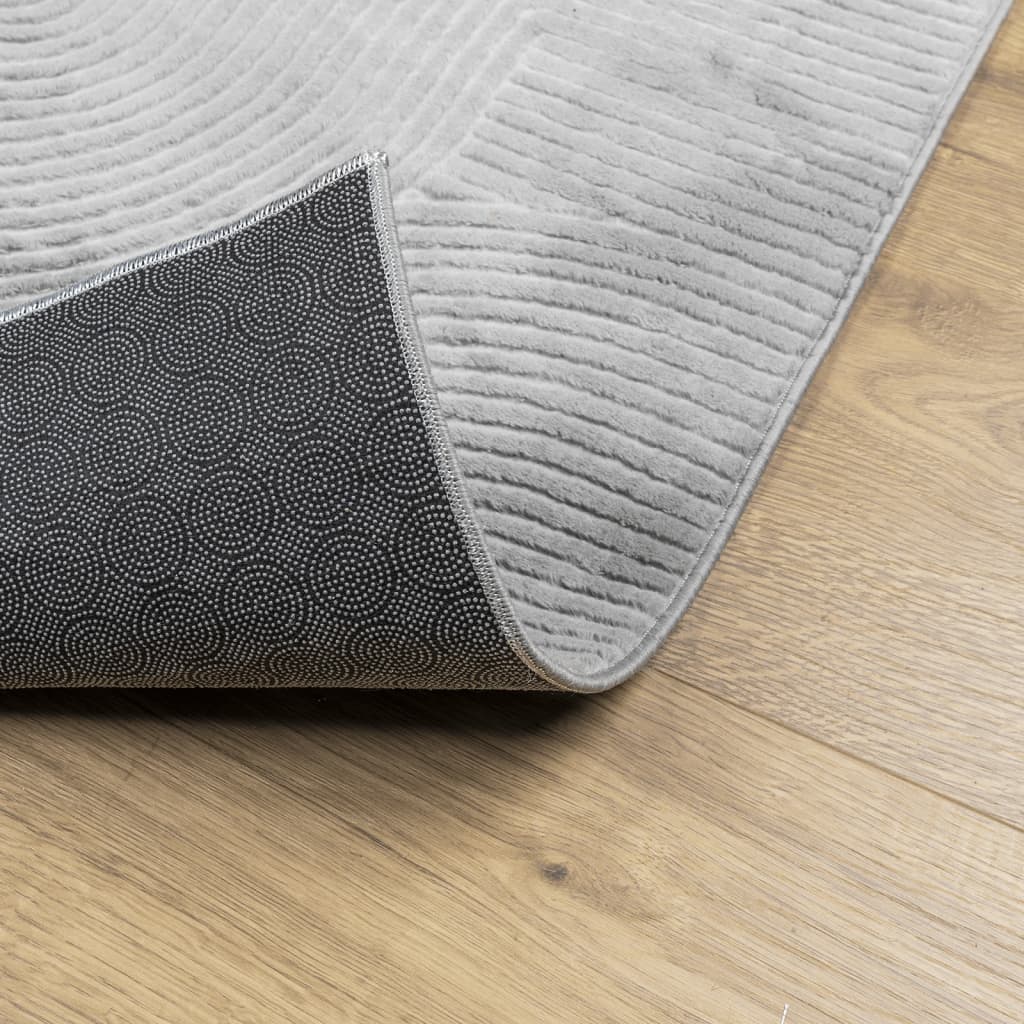 Carpet IZA Short Pile Scandinavian Look Grey 140x200 cm