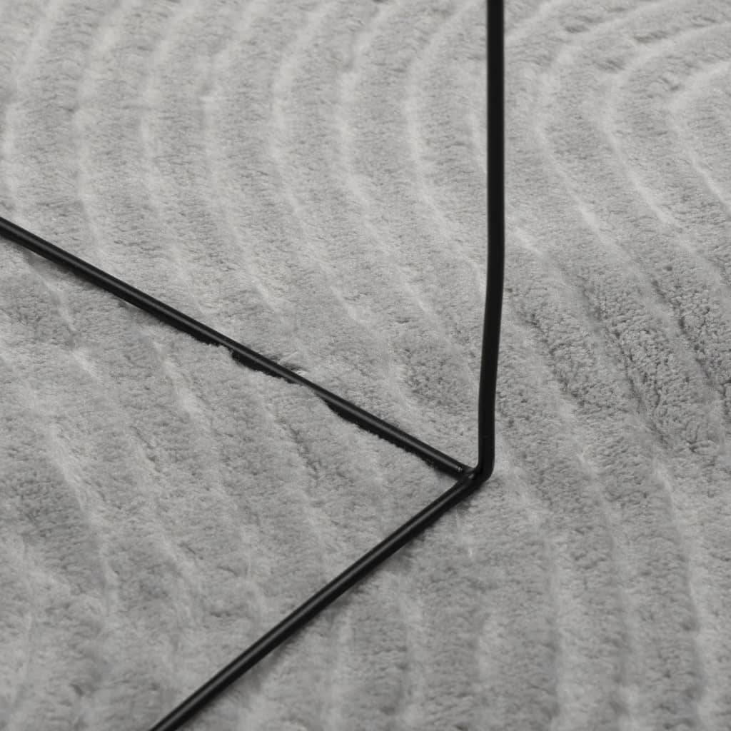 Carpet IZA Short Pile Scandinavian Look Grey 140x200 cm