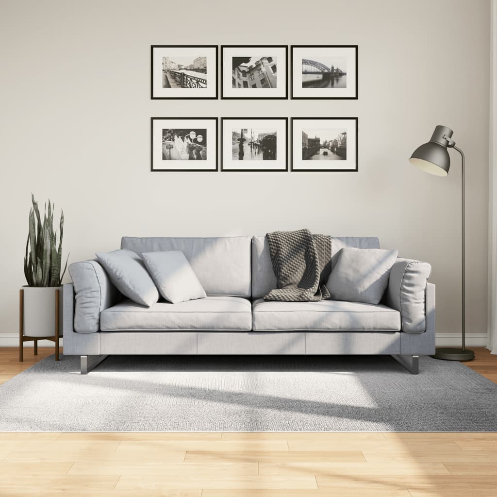 Carpet IZA Short Pile Scandinavian Look Grey 140x200 cm