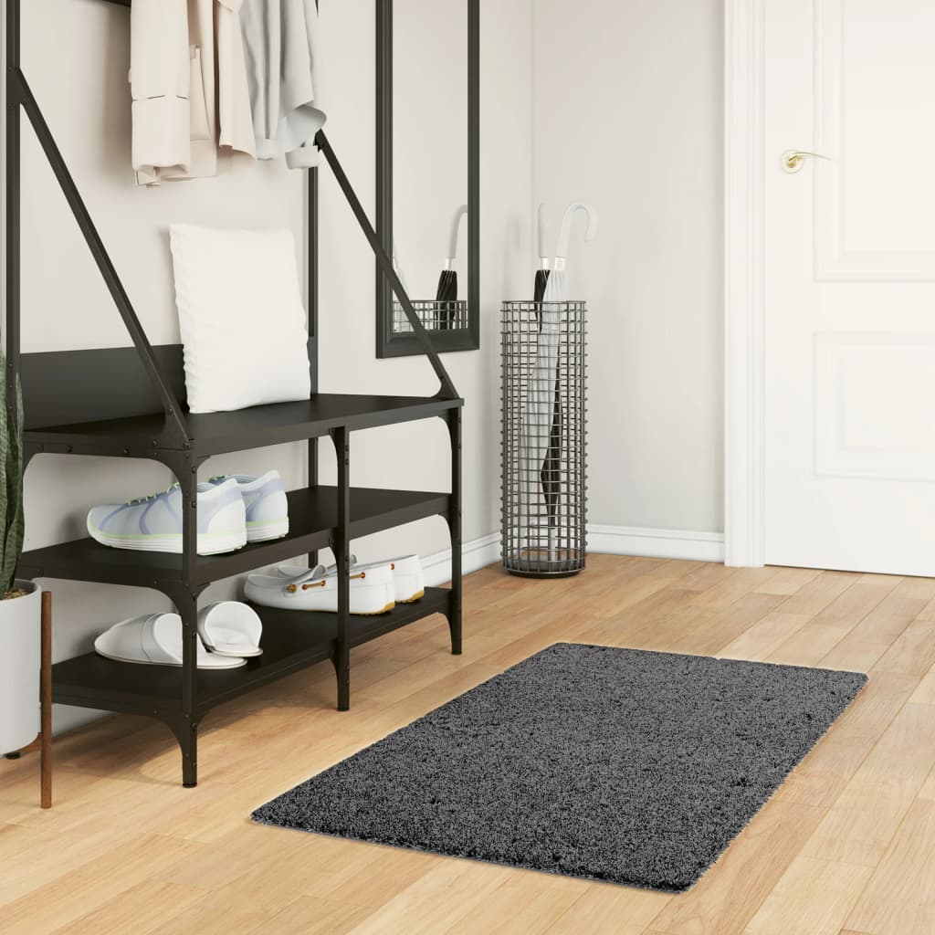 Carpet OVIEDO short pile anthracite 60x110 cm