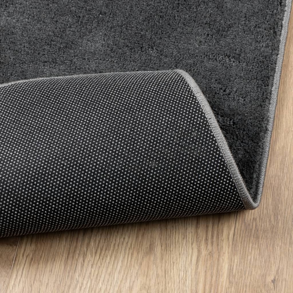 Carpet OVIEDO short pile anthracite 140x200 cm