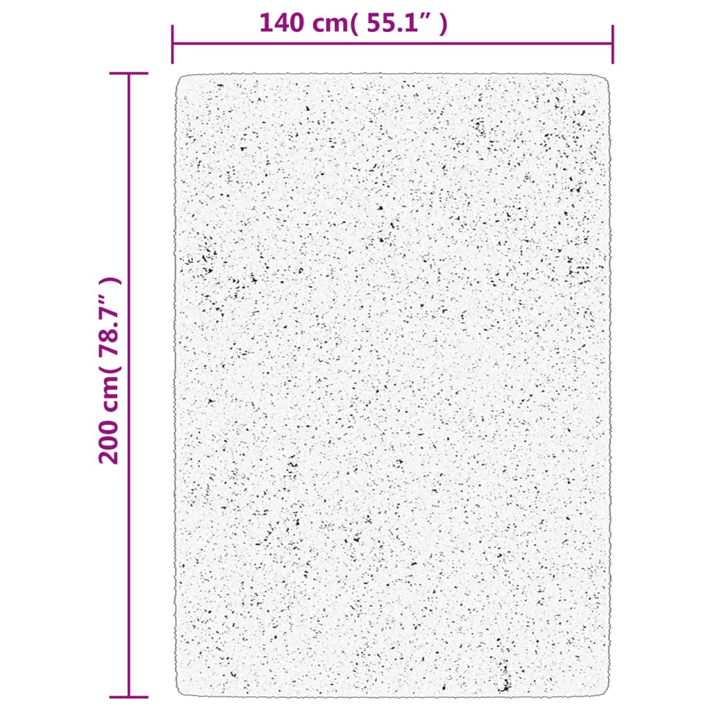 Carpet OVIEDO short pile anthracite 140x200 cm