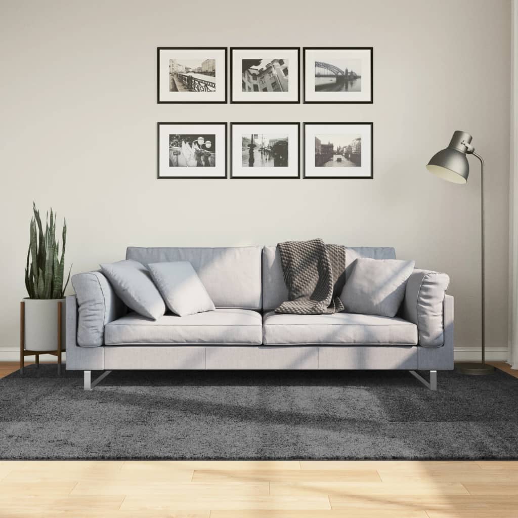 Carpet OVIEDO short pile anthracite 160x230 cm