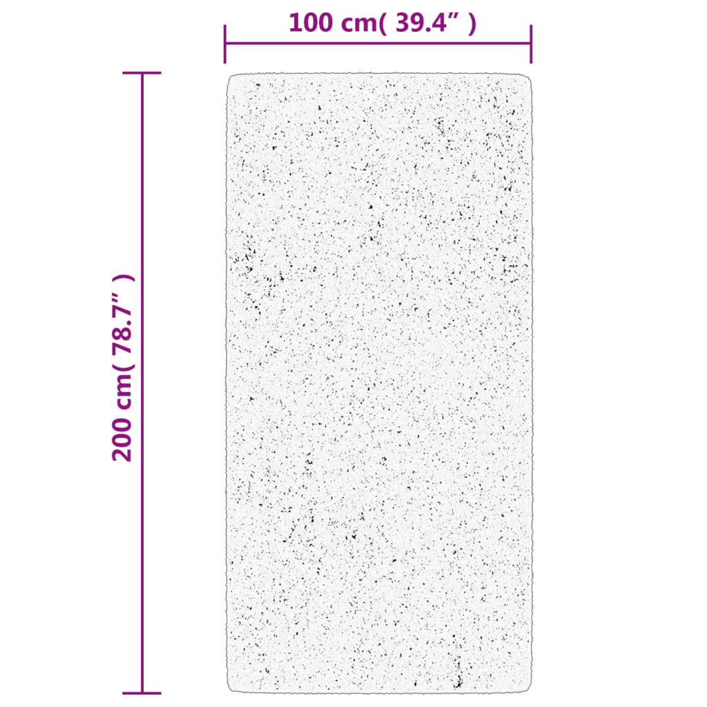 Carpet OVIEDO short pile cream 100x200 cm