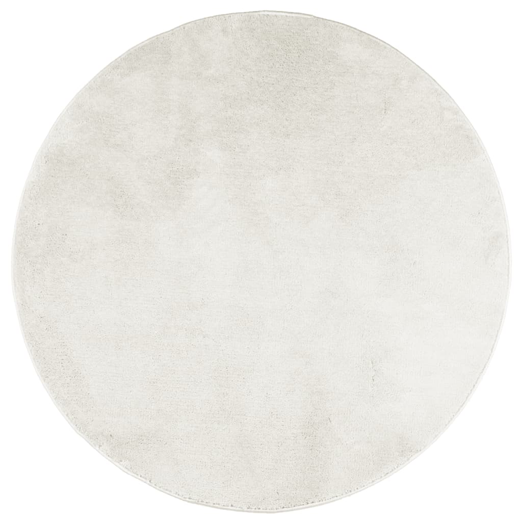 Carpet OVIEDO short pile cream Ø 80 cm