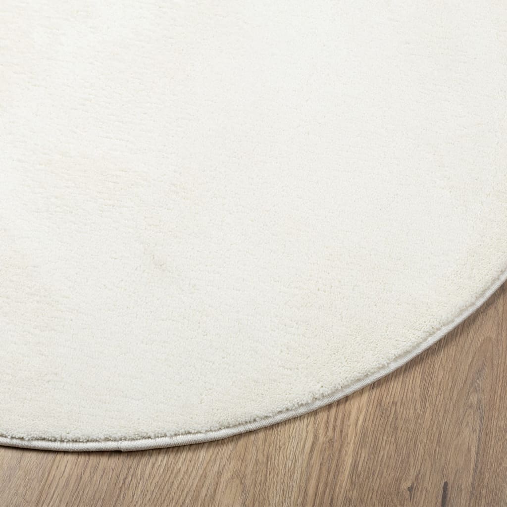 Carpet OVIEDO short pile cream Ø 80 cm