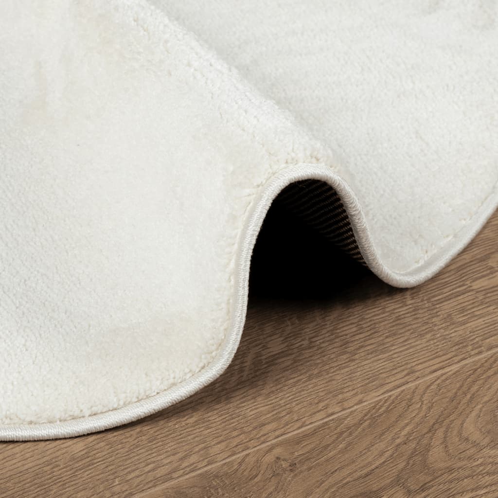 Carpet OVIEDO short pile cream Ø 80 cm