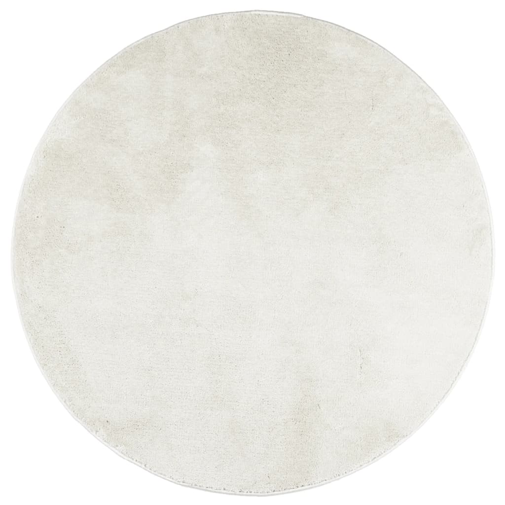 Carpet OVIEDO short pile cream Ø 120 cm