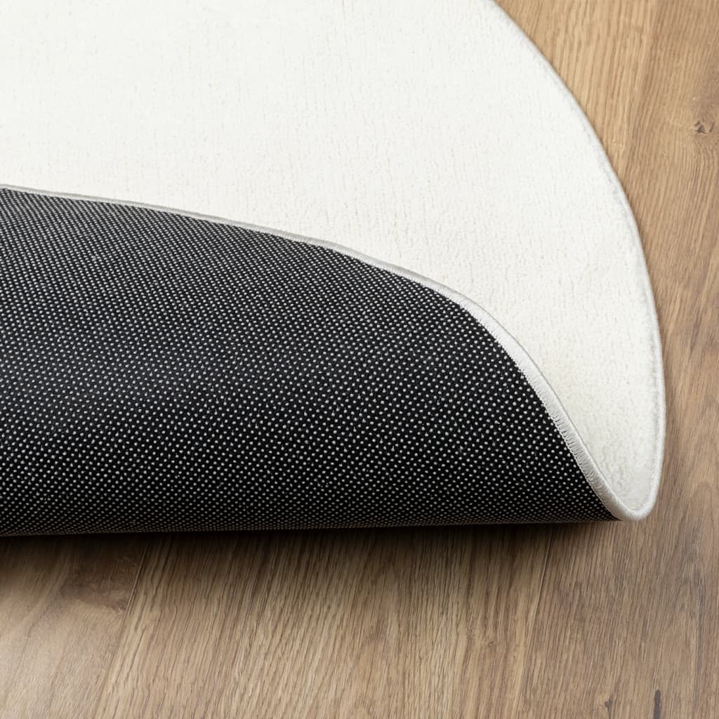 Carpet OVIEDO short pile cream Ø 120 cm