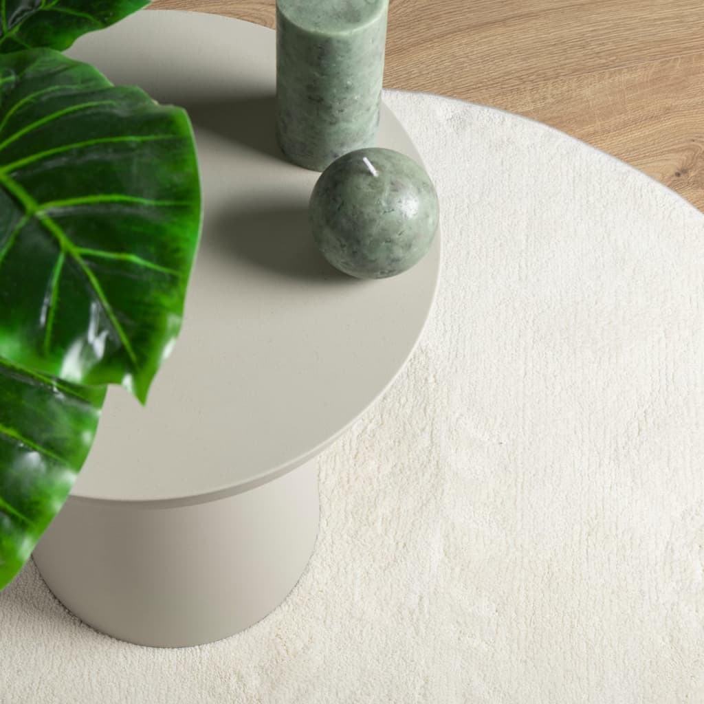 Carpet OVIEDO short pile cream Ø 120 cm