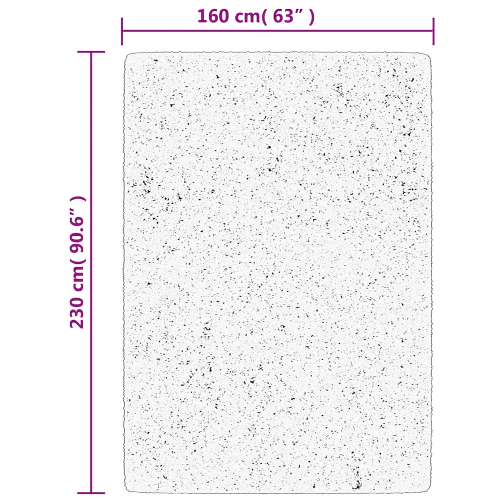 OVIEDO short pile carpet gray 160x230 cm