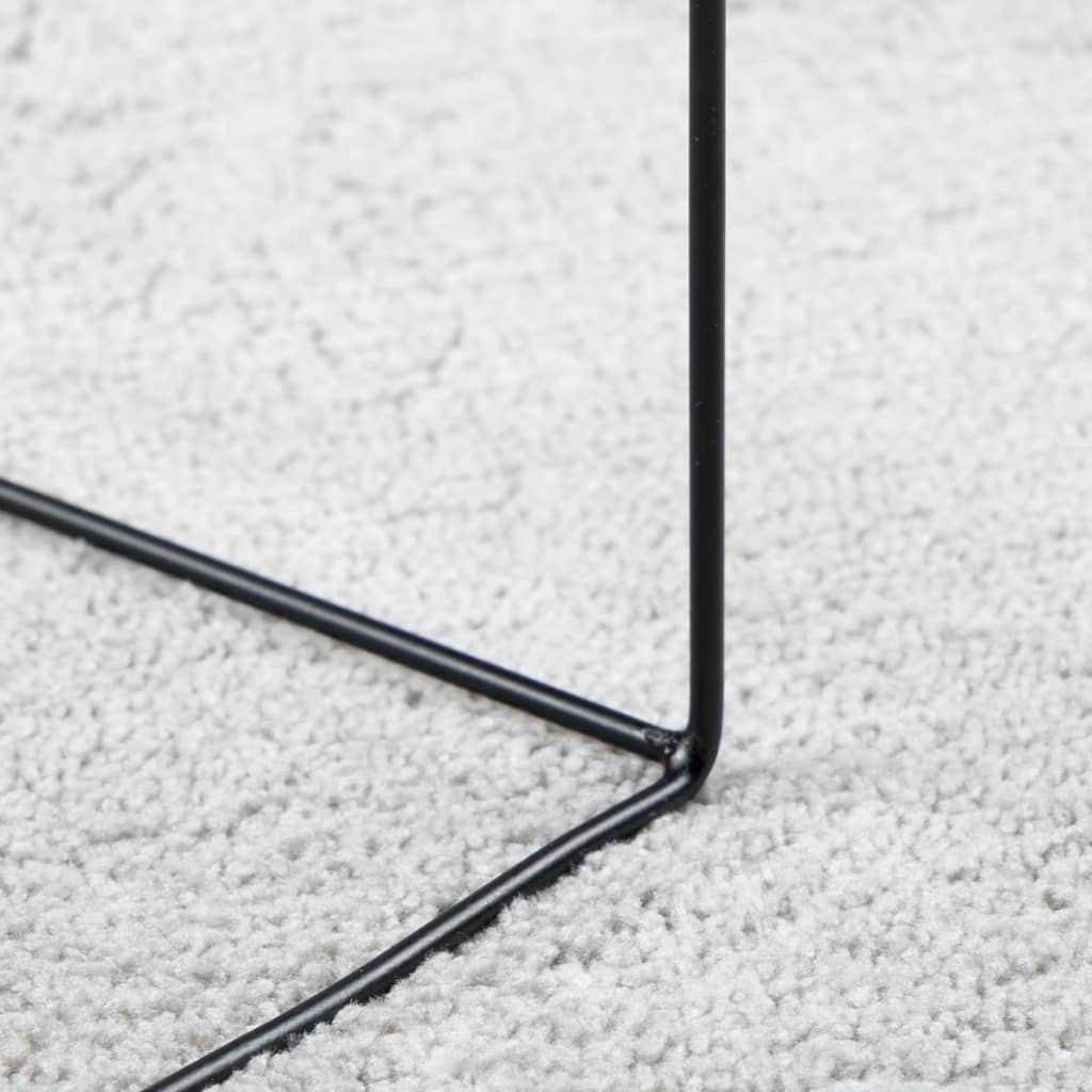 OVIEDO short pile carpet gray Ø 120 cm